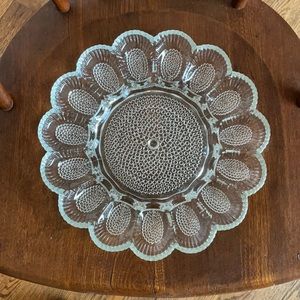 COPY - Indiana Glass Thousand Eye Hobnail Deviled Egg Platter